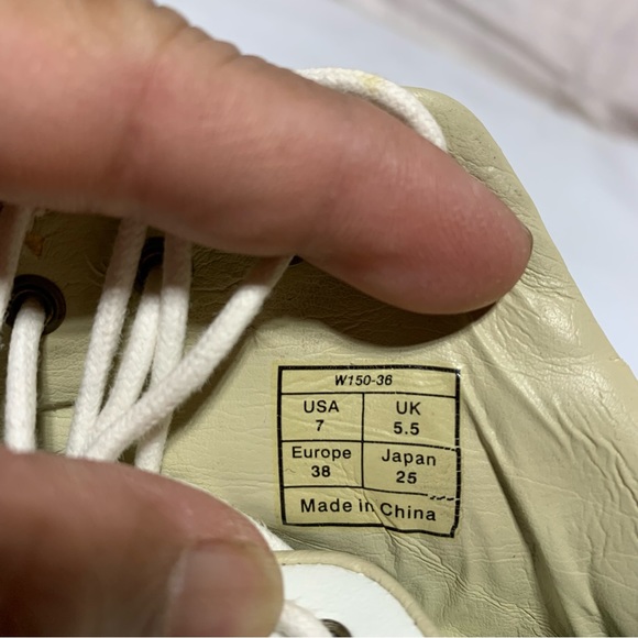 Callaway Golf Shoes Ladies ERC Collection Leather White Green Striped US7 XWT - Picture 10 of 13